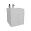 Meuble-lavabo de salle de bain H 20,8 po, 2 portes-167764227