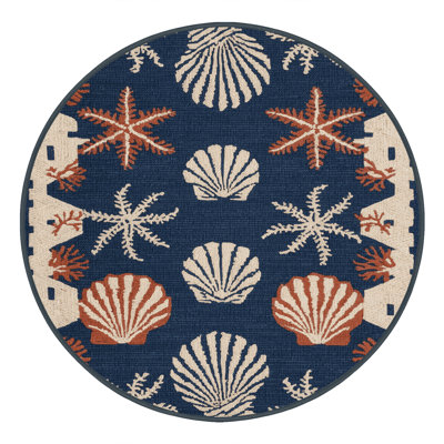  Tapis nautique lavable à motif géométrique Sea Life