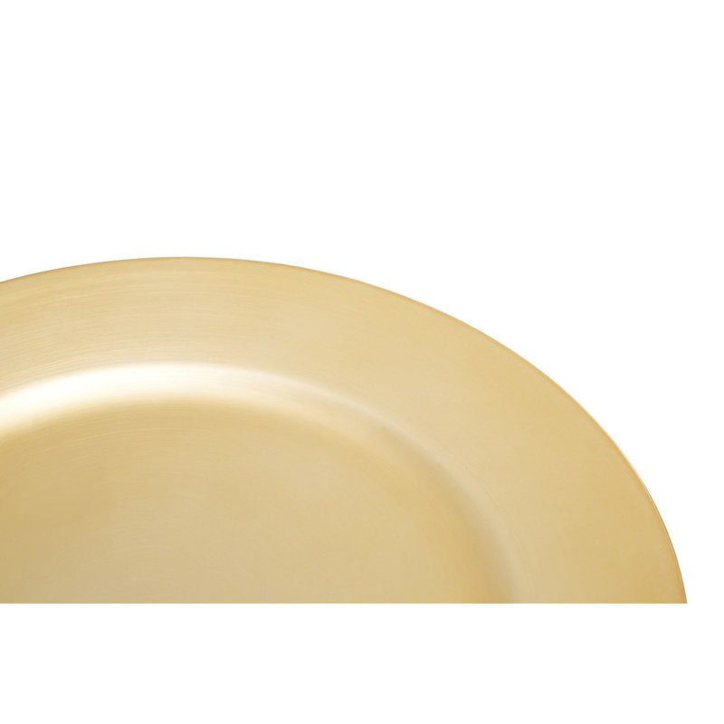 Bonifacio Solid Colour Charger, Gold