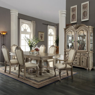 Teri Double Pedestal Dining Set