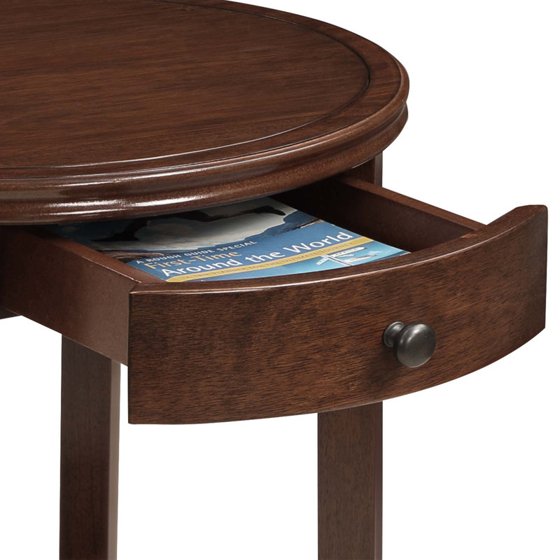 Carbin End Table with Storage, Espresso