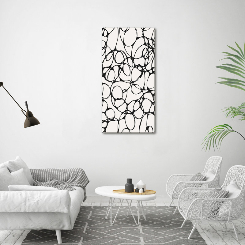Chaotic Circles - Wrapped Canvas Print