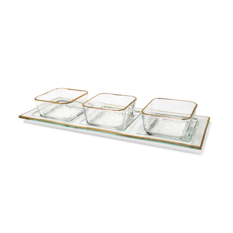 Mercer41 Harland Glass Serving Bowl