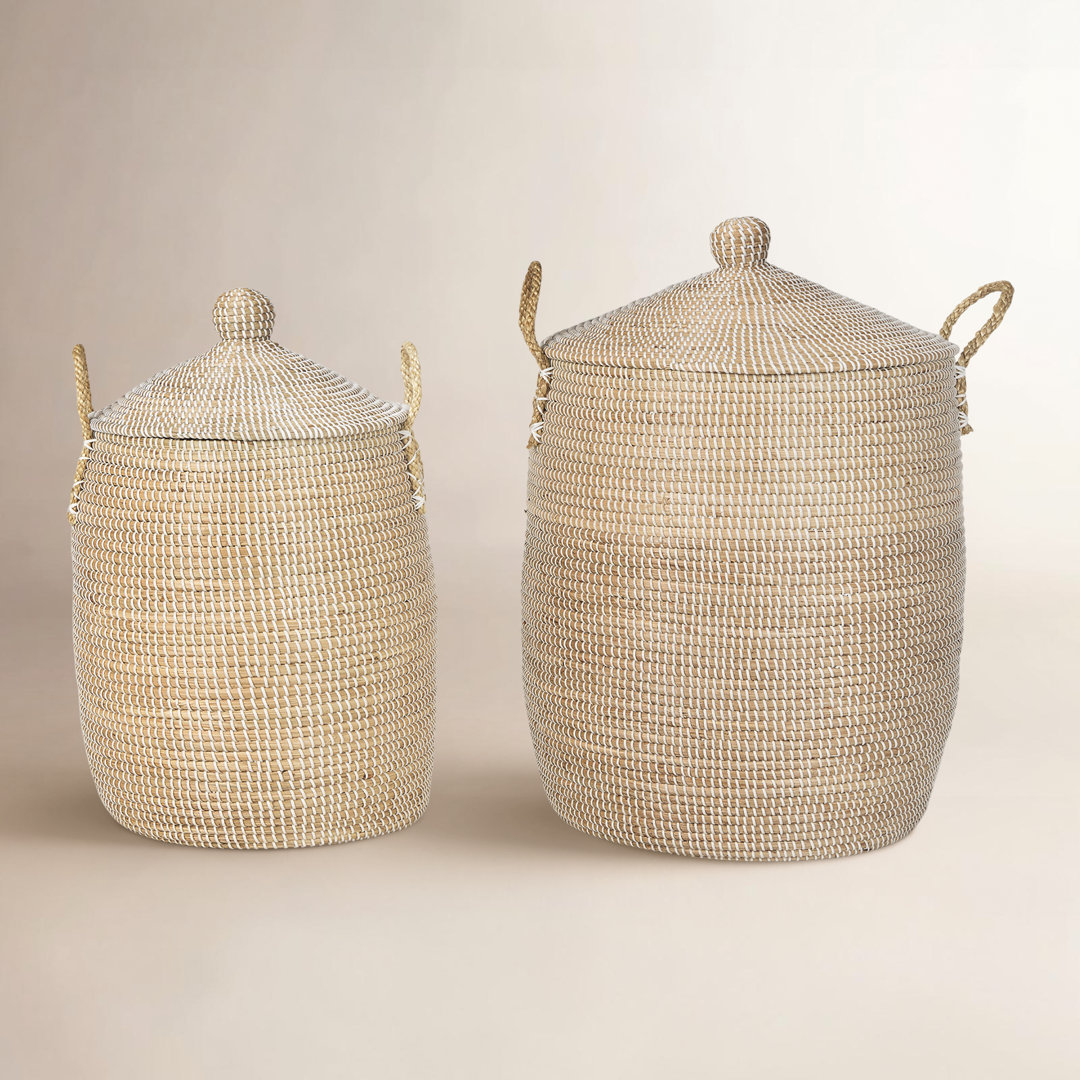 Joss & Main Cordia Seagrass Decorative Basket Joss & Main