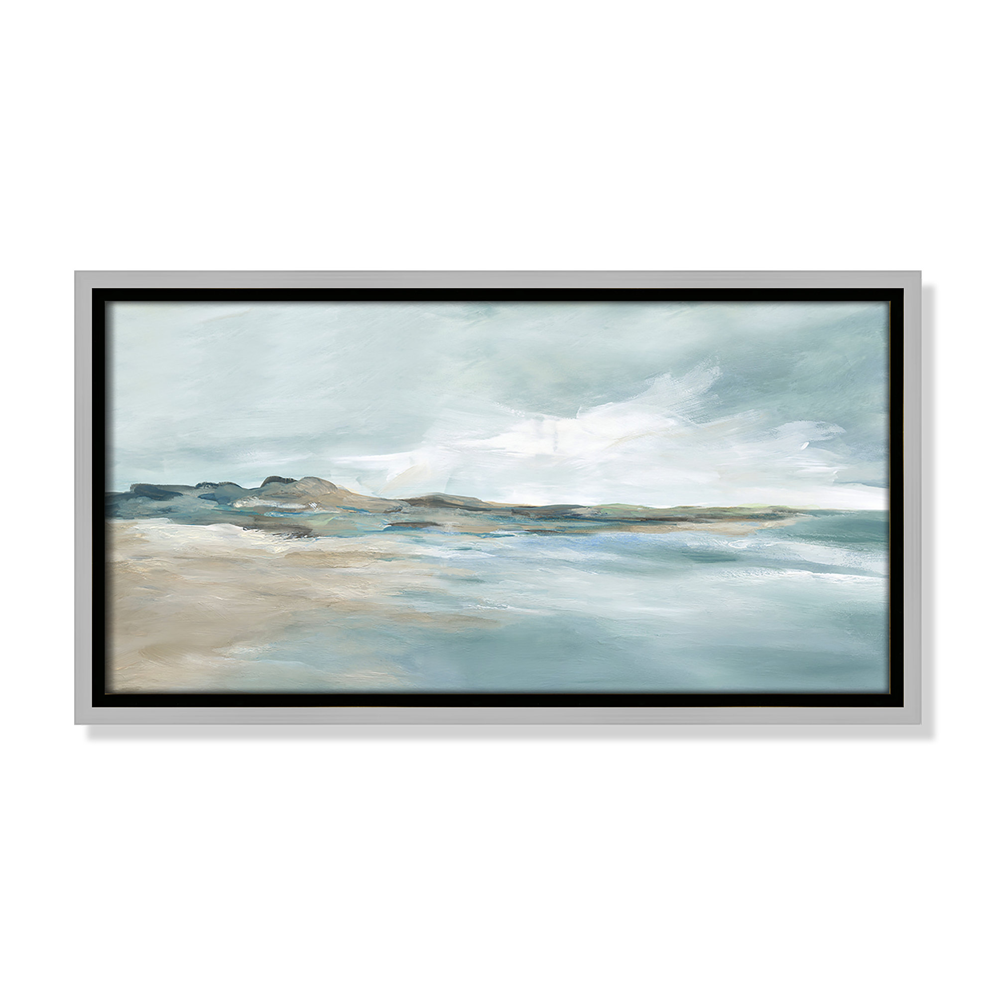 Sandpoint Print by Carol Robinson, Silver, 9.5" H x 17.5" W