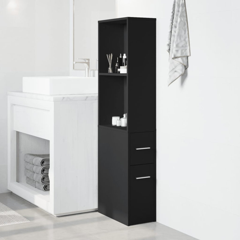 Damariscotta Bathroom Cabinet, Black
