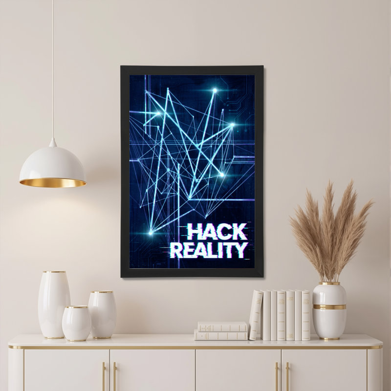 Hack Reality, impression numérique sur toile tendue, impression sur toile, H 36 po x l 24 po
