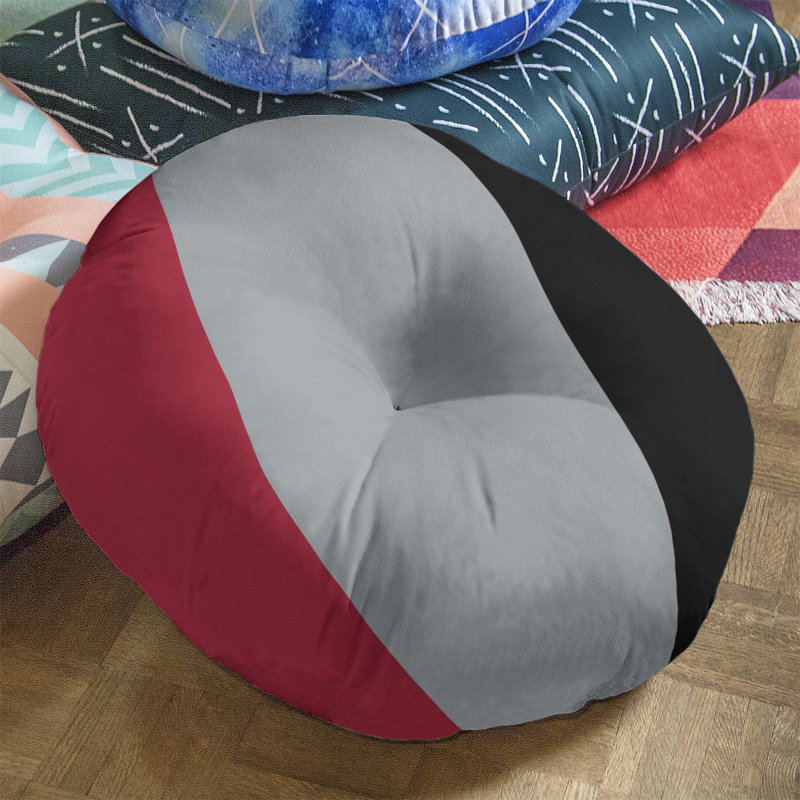 Coussin de sol touffeté atlanta, 26 po x 26 po, Argenté