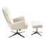 Chaise pivotante moderne avec base en chenille, contreplaqué doux et élégant-1871613840
