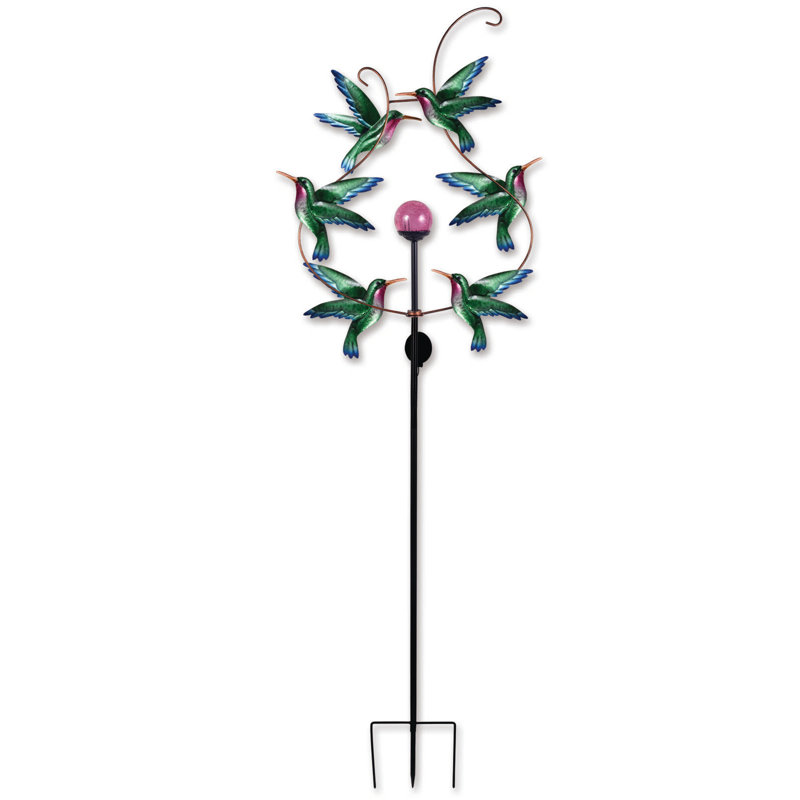 Jeu de jardin à spinner solaire hummingbird Sena