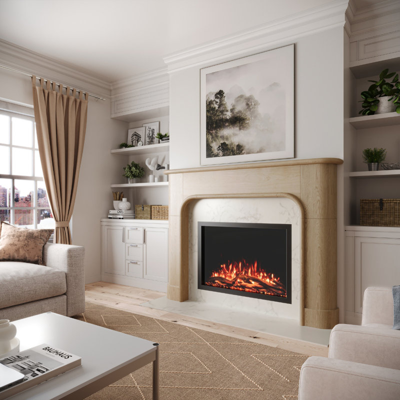 Willow Bend Wood Fireplace Mantel, Blonde Stain, 72"