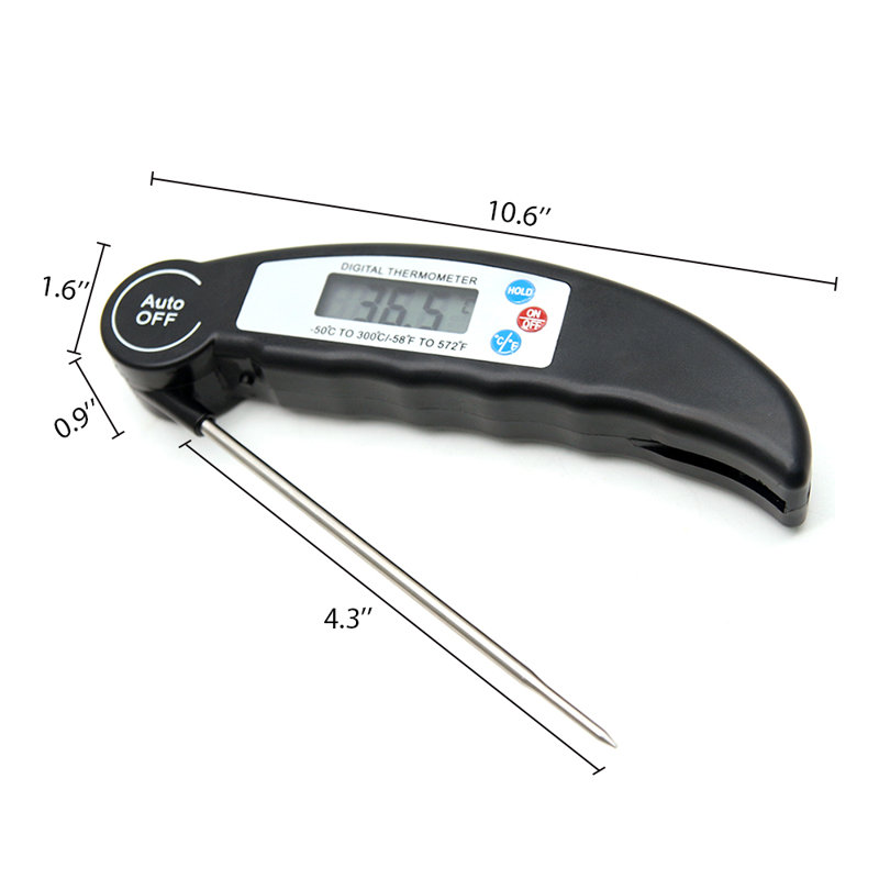 Digital Food Thermometer Folding Probe Meat Thermometer for Cooking Beef Liquids BBQ Grill Turkey