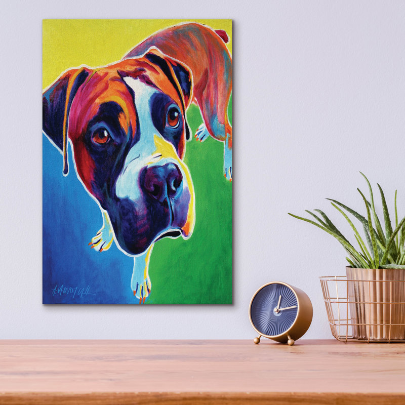 «Boxer - Leo» par Dawg Painter, H 16 po x l 12 po