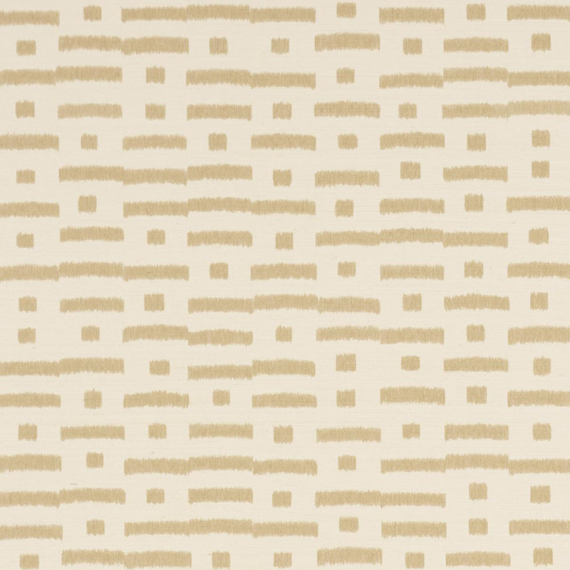 Papier peint abstrait Ikat Sisal, Beige