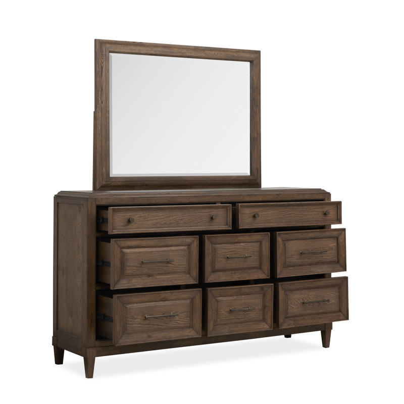 Commode à tiroirs avec miroir de paysage