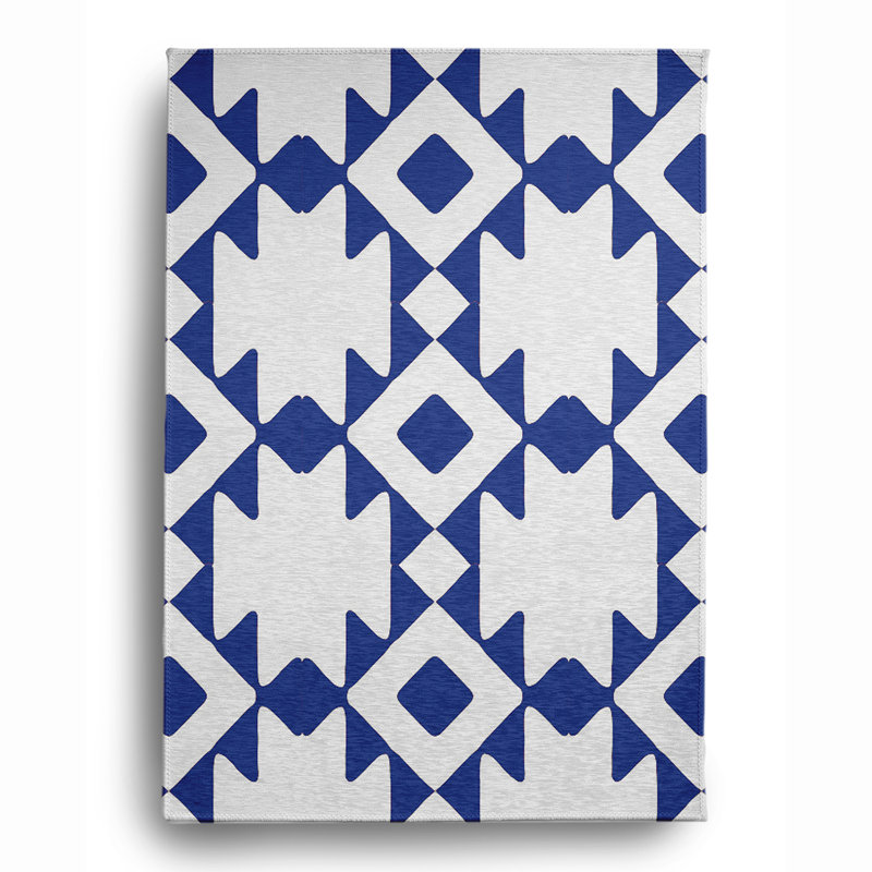 Chenille Geometric Indoor Rug, Rectangle 8' x 10'
