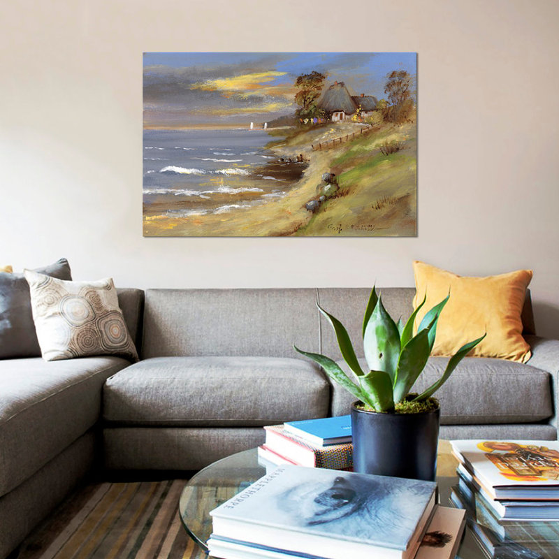 « view ii », impression sur toile, H 26 po x l 40 po x P 1,5 po, Pas de tapis, Toile tendue
