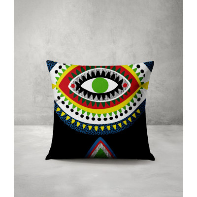 Evil Eye  Square Throw Pillow