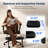 Ergonomic Meditation Chair with Back Support & Foldable Armrests - Adjustable Cross-Legged Office Chair with 360° Swivel Foot Ring, Wheels for Yoga, Home & ADHD Focus, Black-1799746950