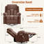 Chaise berçante pivotante Chifley avec massage par vibration et chaleur, poche latérale, port de charge USB et 2 porte-gobelets
