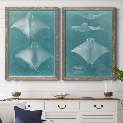 «Morning Swim I», ensemble de 2 reproductions d'art sur toile
