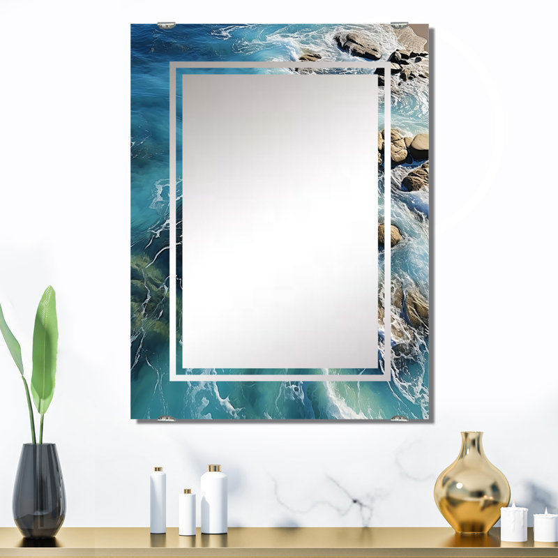 Schwalb - Miroir mural bord de mer MIR139342, 32 po x 24 po
