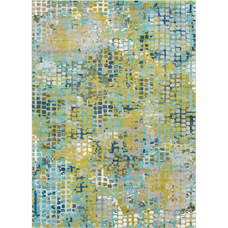 Hashimoto Washable Abstract Indoor Rug, Rectangle 8' x 10'