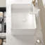 Lavabo de salle de bain, lavabo rectangulaire en céramique pour salle de bain-120423611