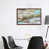 Classic Brown Wood Framed Canvas