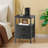 Night Stand With Charger Station, 2 Drawer Nightstand, Bed Side Table With Fabric Dresser End Table For Bedroom-1008761578-1020472362
