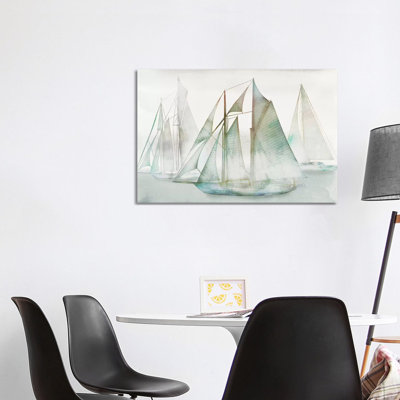 Glide I 1 Piece Wrapped Canvas Panoramic Painting