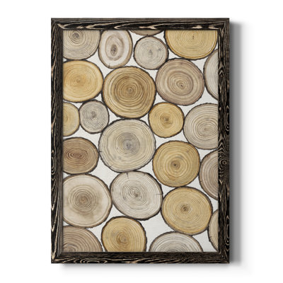 «Tree Ring Study I», toile encadrée de qualité supérieure - prête à être accrochée