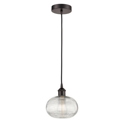 Luminaire suspendu à 1 lumière Edison Jerard-616-G555
