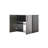  32x28x20 Metal Wall Mounted Base Door Storage Cabinet Gray