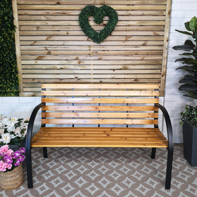 Abdimajid Solid Wood Outdoor Bench