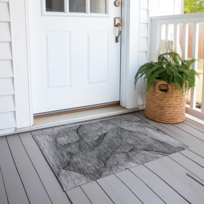 Melania Washable Abstract Indoor / Outdoor Rug