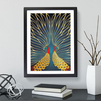 Striking Peacock Art No.3 - Wall Art