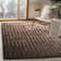 Woodstock Shag Hand Tufted Dark Brown Rug 