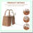 Wicker Rattan Flower Basket for Home Decor