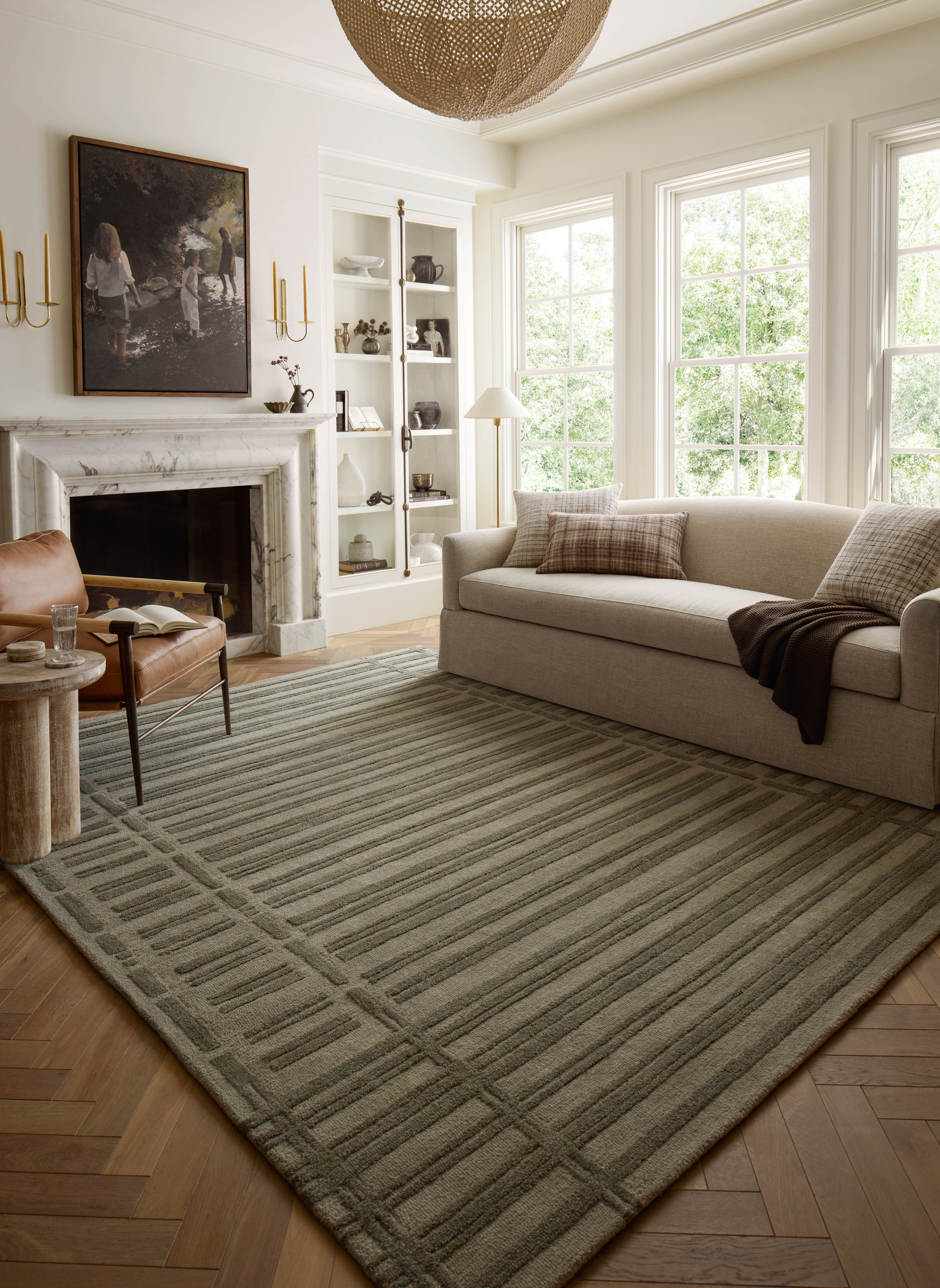 Chris Loves Julia x Loloi Bradley Sage / Olive Area Rug & Reviews | Wayfair