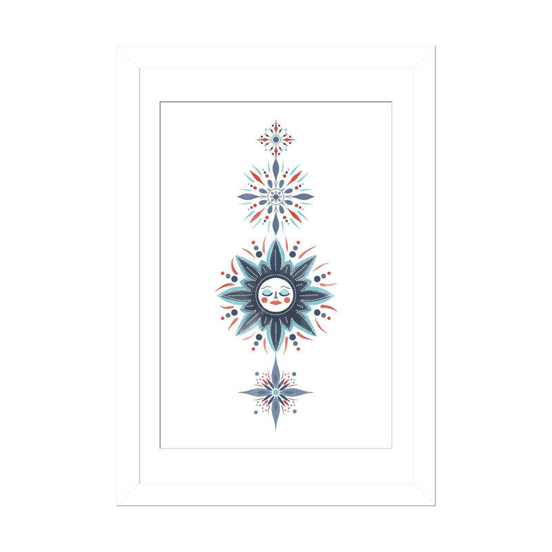 «Winter Sky» - reproduction d'art murale - papier d'art encadré, H 24 po x l 16 po, Blanc