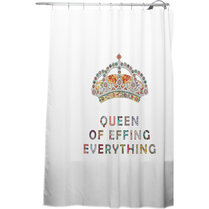 Her Daily Motivation Single Shower Curtain