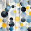 Oceanic Bubbles - Toile bleu classique pour la décoration intérieure