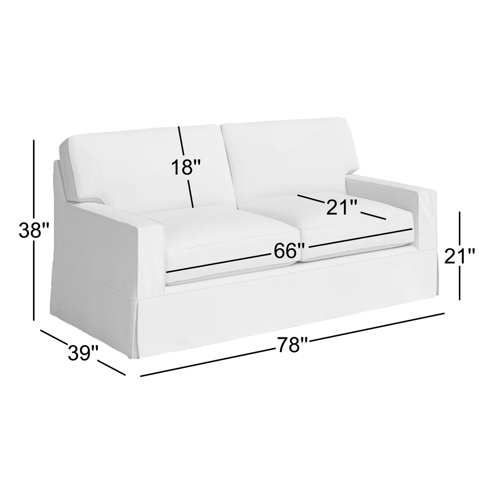 Taylor 78'' Slipcovered Sofa, Bayou Natural Canvas