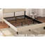 Structure de lit en métal Noise avec charge dans la tête de lit, couleur beige, support, installation rapide, pas de sommier tapissier requis-2137311449