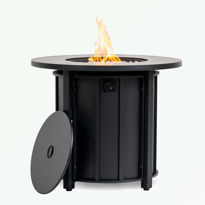 Round steel frame Fireplace