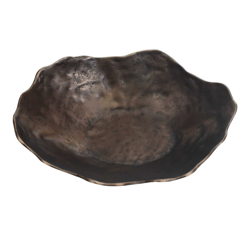 Bol d'extérieur en bronze Uttermost Obscura, Doré