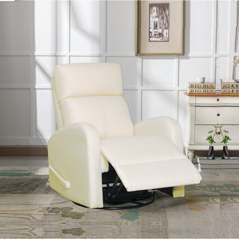 Fauteuil inclinable et oscillant pivotant Gardin, Beige clair
