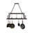 Steel Handcrafted Oval Hanging Pot Rack