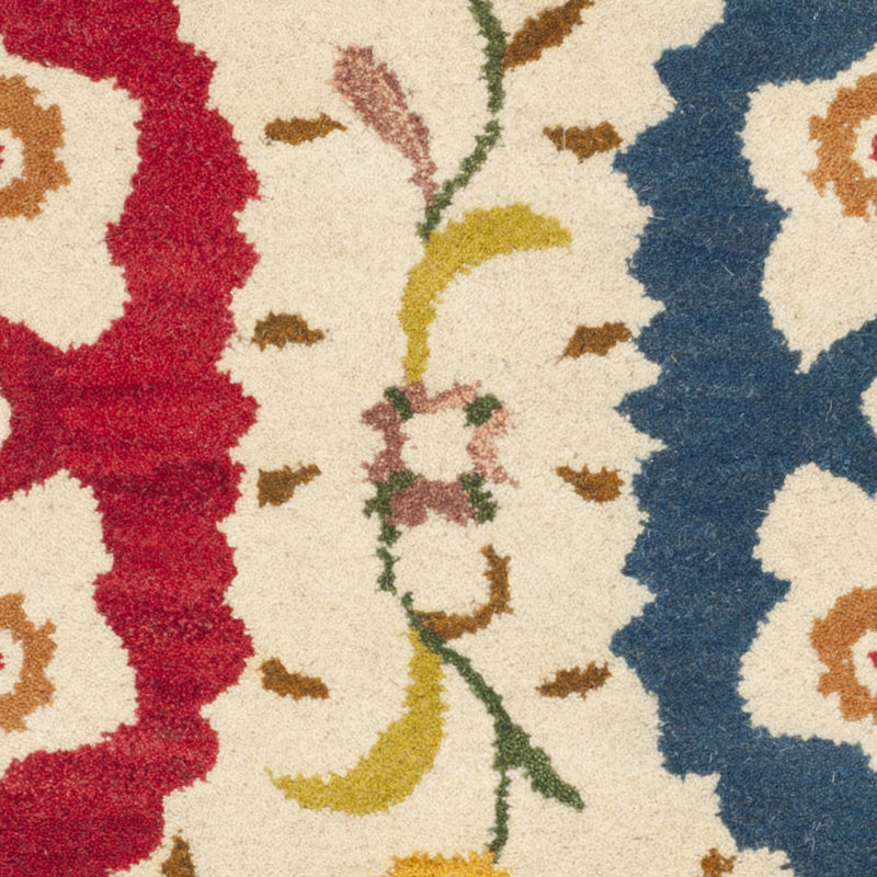 Kouerga bWool Pile Floral Rug, Runner 2'3" x 8'